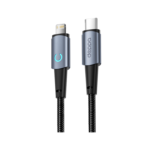 Кабель Deppa Moon USB C - Lightning 1.2m Grey фото 