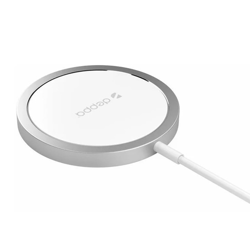 ЗУ беспроводное Deppa Qi MagSafe 15W Silver фото 